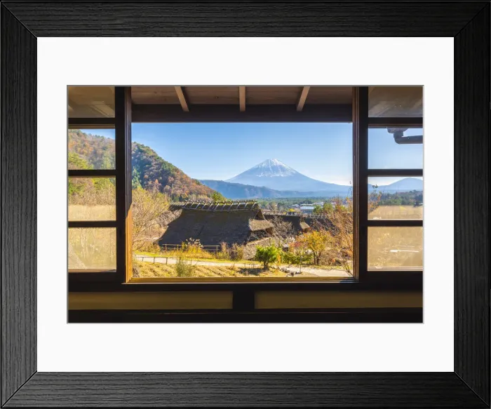 Framed Print : Iyashi no-Sato Nenba traditional village, Yamanashi prefecture, Japan Framed Print : Iyashi no-Sato Nenba traditional village, Yamanashi prefecture, Japan