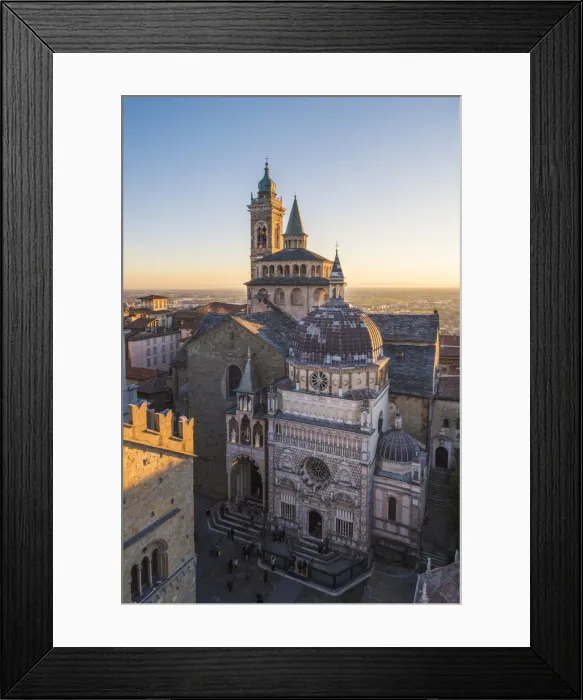 Framed Print : Bergamo, Lombardy, Italy. High angle view over the Saint Mary Major (Santa Maria Maggiore) Framed Print : Bergamo, Lombardy, Italy. High angle view over the Saint Mary Major (Santa Maria Maggiore)