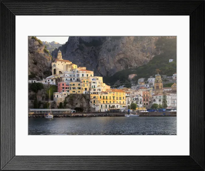 Framed Print : Italy, Campagnia, Amalfi Coast, Amalfi. The town of Amalfi
