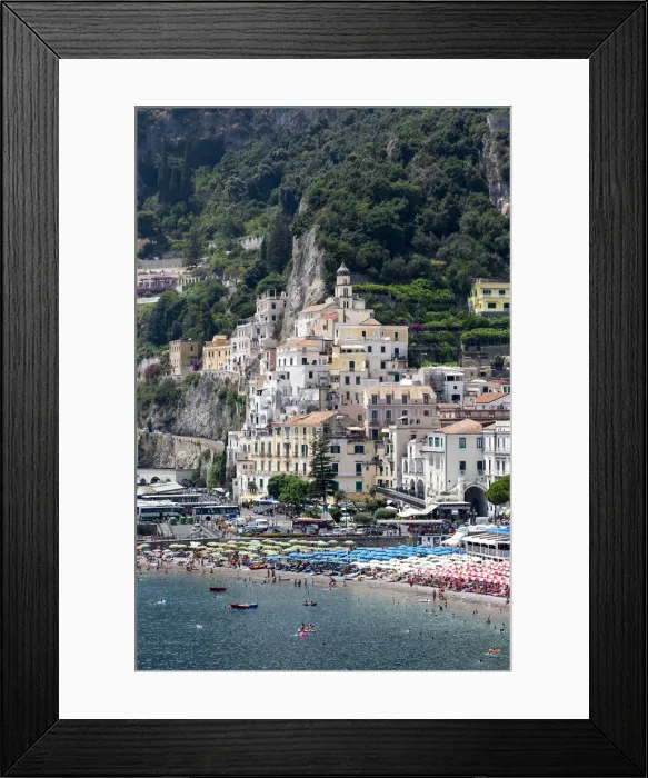 Framed Print : Italy, Campagnia, Amalfi Coast, Amalfi. The town of Amalfi