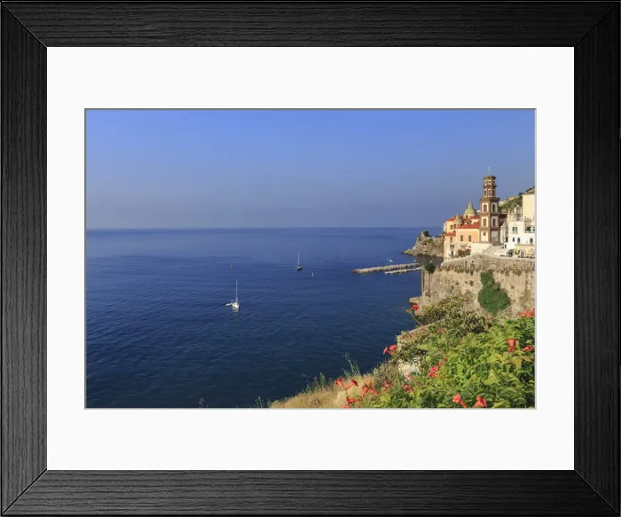 Framed Print : Italy, Campania, Amalfi Coast, Salerno district. Peninsula of Sorrento. Atrani