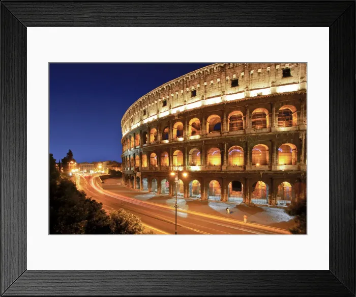Framed Print : The Colosseum at Night, Rome, Italy Framed Print : The Colosseum at Night, Rome, Italy