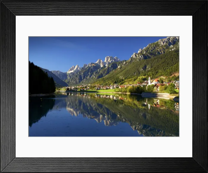 Framed Print : Lago di Santa Caterina, Auronzo, Dolomites, Italy