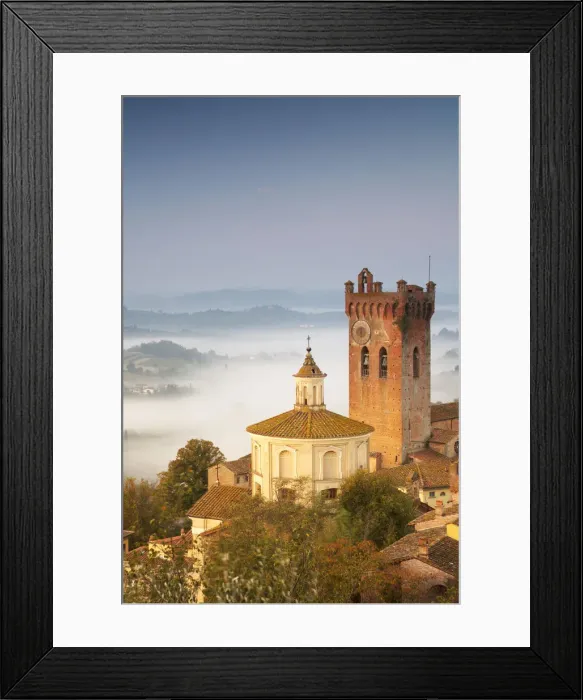 Framed Print : Mist below San Miniato, Tuscany, Italy Framed Print : Mist below San Miniato, Tuscany, Italy