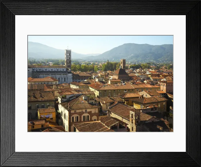 Framed Print : View over Lucca, Tuscany, Italy Framed Print : View over Lucca, Tuscany, Italy