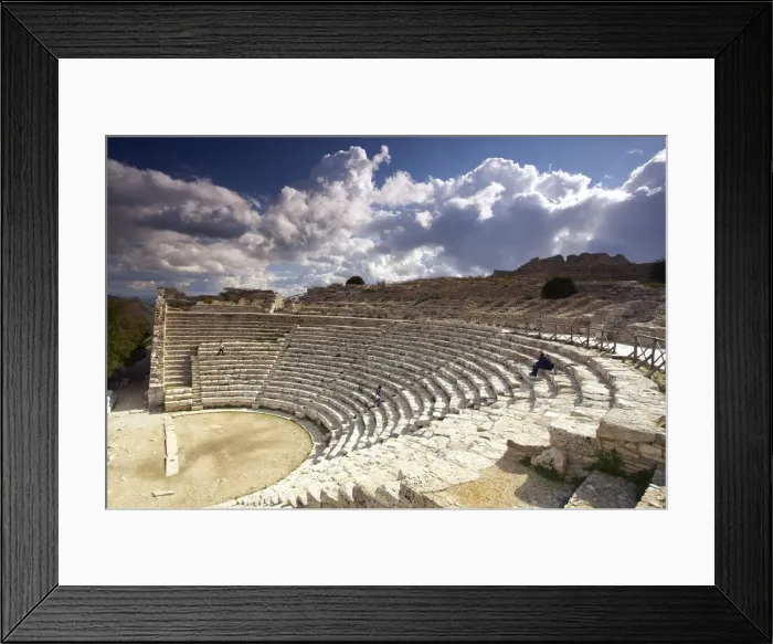 Framed Print : Greek Amphitheatre, Segesta, Sicily, Italy Framed Print : Greek Amphitheatre, Segesta, Sicily, Italy