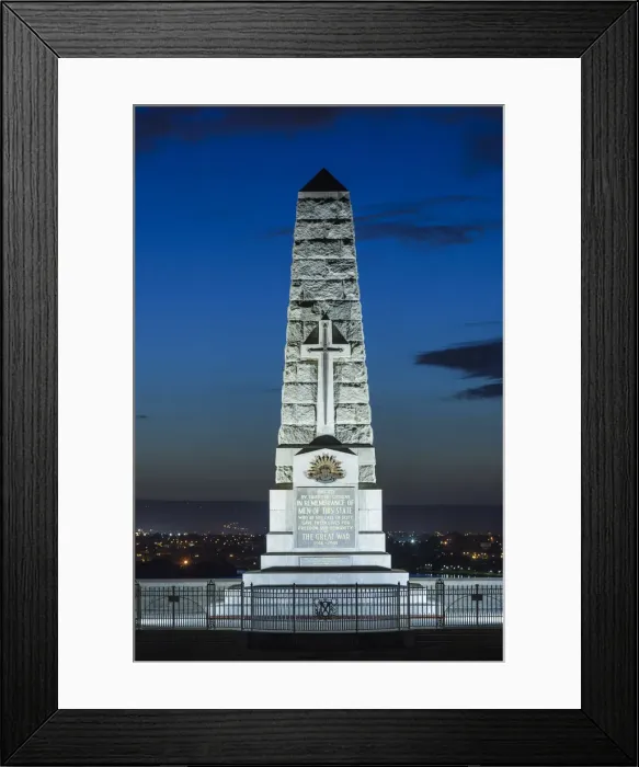 Framed Print : Australia, Western Australia, Perth, Kings Park, State War Memorial, dawn Framed Print : Australia, Western Australia, Perth, Kings Park, State War Memorial, dawn