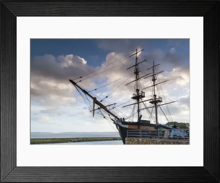 Framed Print : Australia, Western Australia, The Southwest, Albany, replica of the Brig Amity ship Framed Print : Australia, Western Australia, The Southwest, Albany, replica of the Brig Amity ship