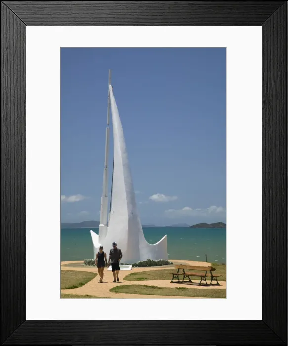 Framed Print : Australia, Queensland, Capricorn Coast, Emu Park, Churchill Lookout- Singing Ship Framed Print : Australia, Queensland, Capricorn Coast, Emu Park, Churchill Lookout- Singing Ship