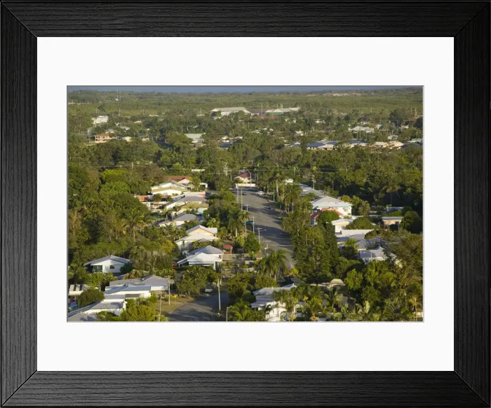 Framed Print : Australia, Queensland, Whitsunday Coast, Mackay, Mt. Pleasant area