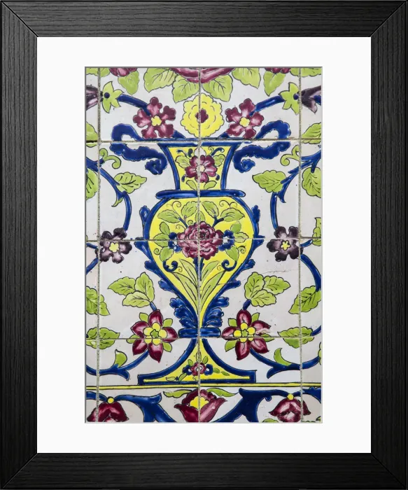 Framed Print : Armenia, Yerevan, Tiles on Blue Mosque Framed Print : Armenia, Yerevan, Tiles on Blue Mosque