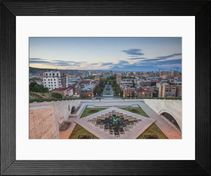 Framed Print : Armenia, Yerevan, View of Yerevan and Mount Ararat from Cascade Framed Print : Armenia, Yerevan, View of Yerevan and Mount Ararat from Cascade