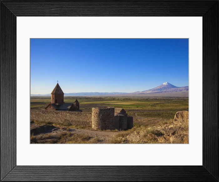Framed Print : Armenia, Yerevan, Ararat plain, Khor Virap Armenian Apostolic Church monastery Framed Print : Armenia, Yerevan, Ararat plain, Khor Virap Armenian Apostolic Church monastery