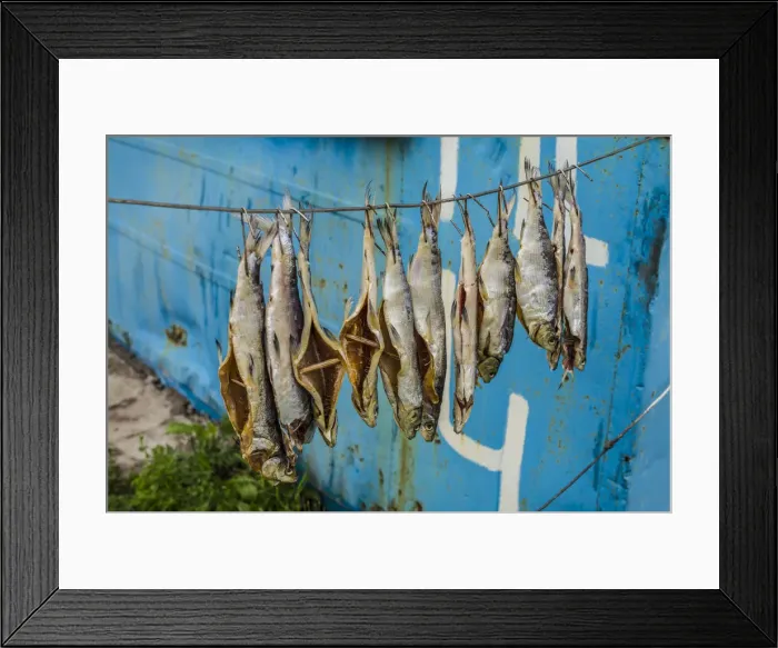 Framed Print : Armenia, Lake Sevan, Sevan, fish shacks selling smoked fish Framed Print : Armenia, Lake Sevan, Sevan, fish shacks selling smoked fish