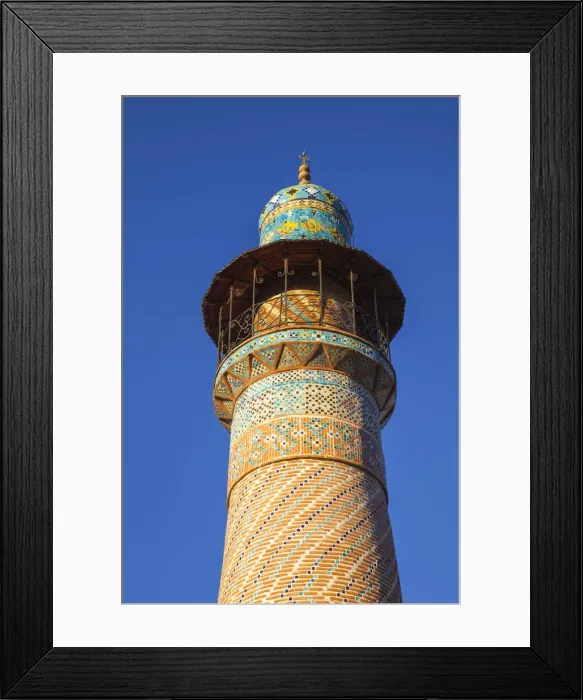 Framed Print : Armenia, Yerevan, Minaret of the Blue Mosque