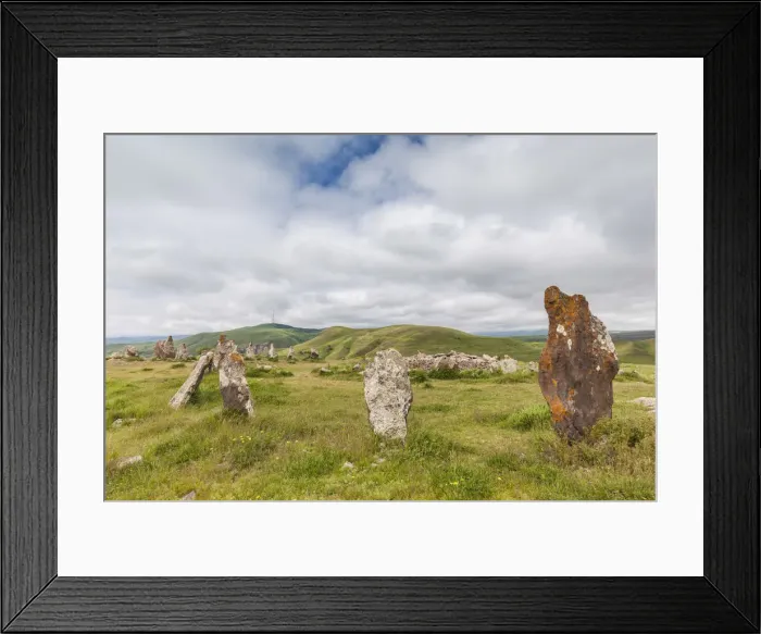 Framed Print : Armenia, Sisian, Zorats Karer, Carahunge, arranged stones dating back to 3000BC Framed Print : Armenia, Sisian, Zorats Karer, Carahunge, arranged stones dating back to 3000BC