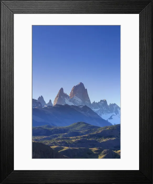 Framed Print : Argentina, Patagonia, El Chalten, Los Glaciares National Park, Cerro Torre and Cerro Framed Print : Argentina, Patagonia, El Chalten, Los Glaciares National Park, Cerro Torre and Cerro