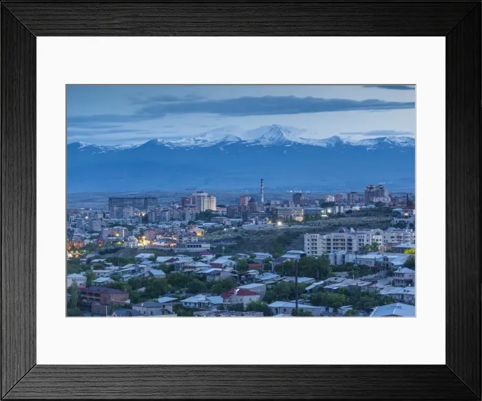 Framed Print : Armenia, Yerevan, high angle city skkyline from the east Framed Print : Armenia, Yerevan, high angle city skkyline from the east