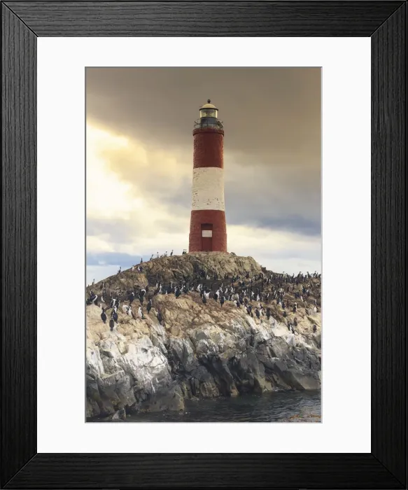 Framed Print : Argentina, Tierra del Fuego, Ushuaia, Beagle Channel, Les Eclaireurs Ligthouse Framed Print : Argentina, Tierra del Fuego, Ushuaia, Beagle Channel, Les Eclaireurs Ligthouse