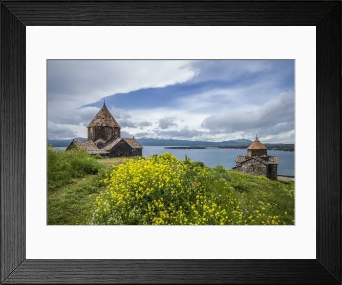 Framed Print : Armenia, Lake Sevan, Sevan, Sevanavank Monastery, church exterior