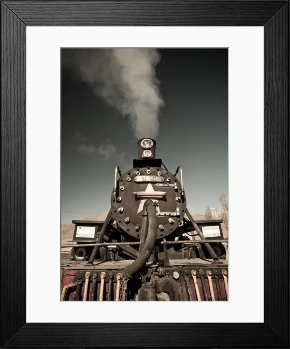Framed Print : Argentina, Patagonia, Chubut Province, Esquel area, La Trochita narrow guage steam train