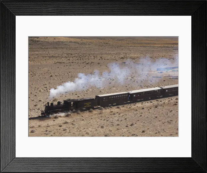 Framed Print : Argentina, Patagonia, Chubut Province, Esquel, La Trochita narrow guage steam train Framed Print : Argentina, Patagonia, Chubut Province, Esquel, La Trochita narrow guage steam train
