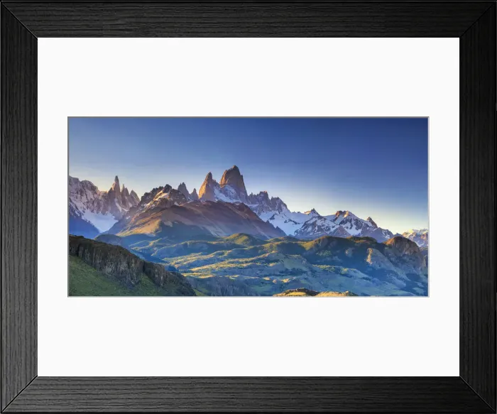 Framed Print : Argentina, Patagonia, El Chalten, Los Glaciares National Park, Cerro Torre and Cerro Framed Print : Argentina, Patagonia, El Chalten, Los Glaciares National Park, Cerro Torre and Cerro