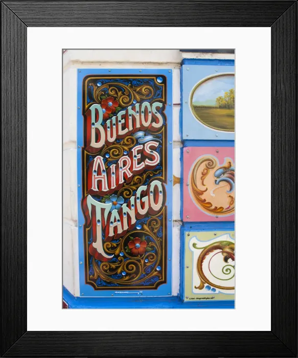 Framed Print : Argentina, Buenos Aires, Once, Tango oriented artwork near Museo Casa Carlos Gardel Framed Print : Argentina, Buenos Aires, Once, Tango oriented artwork near Museo Casa Carlos Gardel