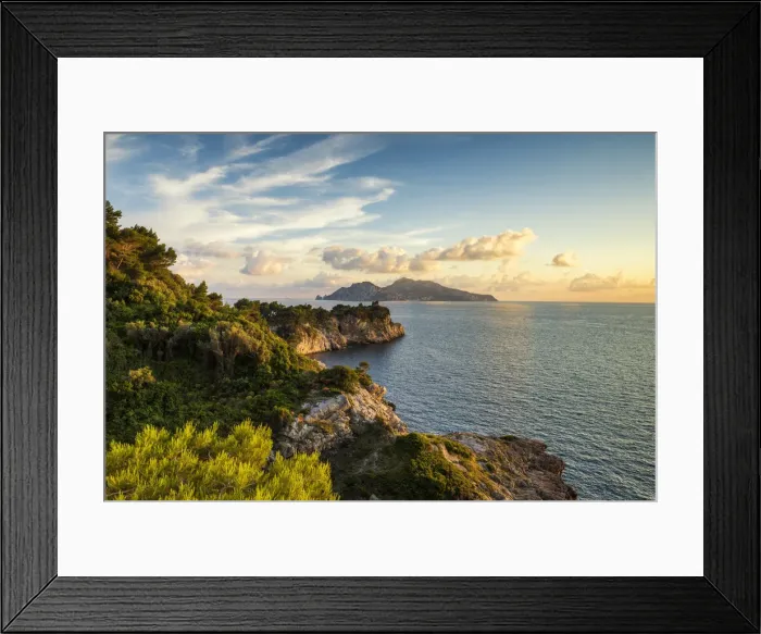Framed Print : Massa Lubrense Coastline & Capri, Italy Framed Print : Massa Lubrense Coastline & Capri, Italy