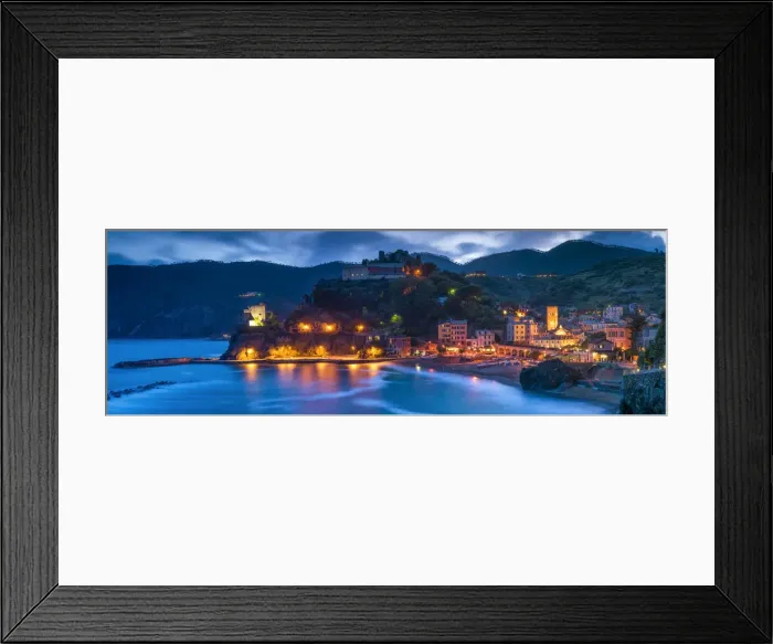 Framed Print : Monterosso al Mare at Night, Cinque Terre, Liguria, Italy Framed Print : Monterosso al Mare at Night, Cinque Terre, Liguria, Italy