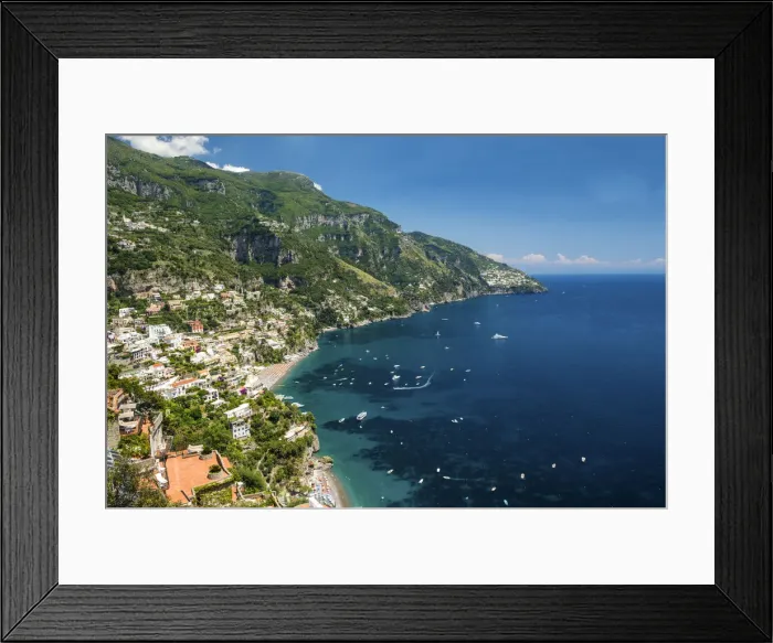 Framed Print : View over Positano, Amalfi Coast, Italy Framed Print : View over Positano, Amalfi Coast, Italy