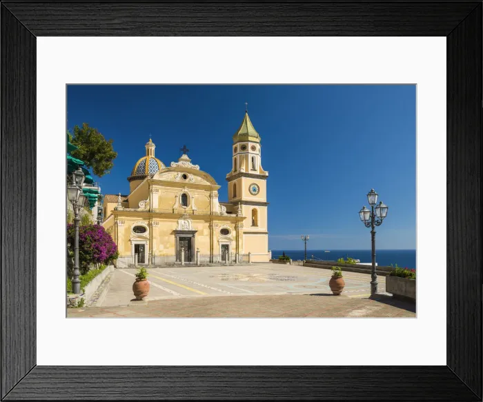 Framed Print : The Church San Genarro, Praiano, Amalfi Coast, Italy Framed Print : The Church San Genarro, Praiano, Amalfi Coast, Italy