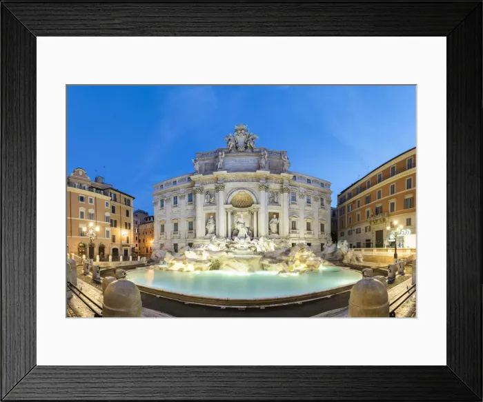 Framed Print : Rome, Lazio, Italy. Trevi Fountain at dusk Framed Print : Rome, Lazio, Italy. Trevi Fountain at dusk
