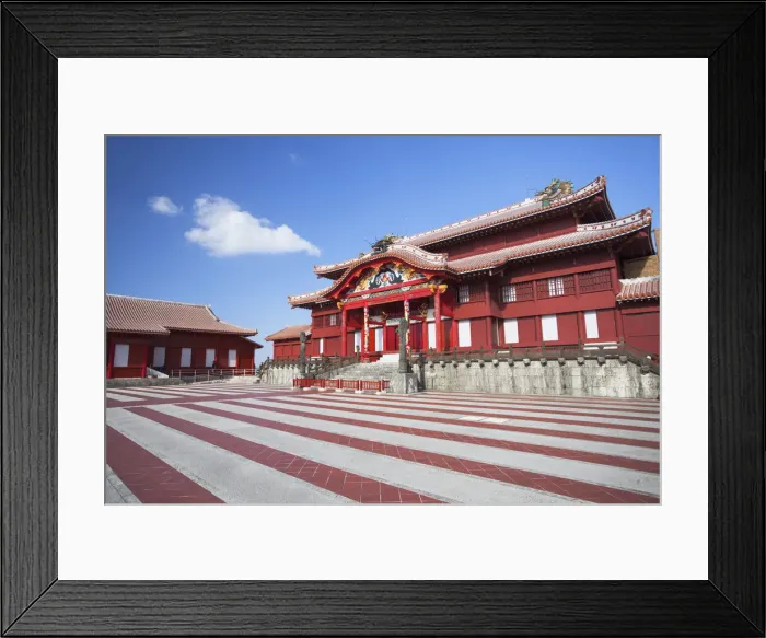 Framed Print : Shuri Castle, (UNESCO World Heritage Site), Naha, Okinawa, Japan