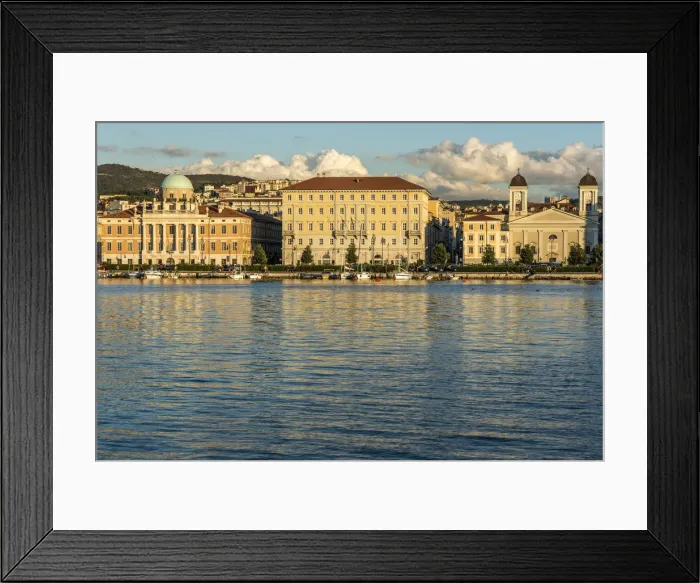 Framed Print : europe, Italy, Friuli-Venezia-Giulia. the seafront of Trieste Framed Print : europe, Italy, Friuli-Venezia-Giulia. the seafront of Trieste