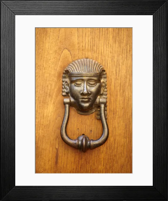 Framed Print : Door Knocker, Tuscany, Italy Framed Print : Door Knocker, Tuscany, Italy