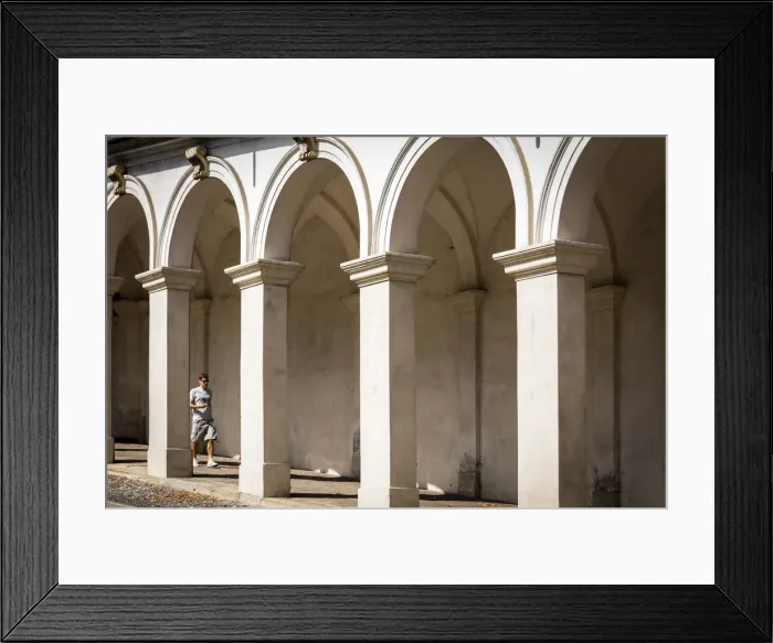 Framed Print : Italy, Italia. Veneto. Vicenza. Santuario di Monteberico. Monte Berico arcades