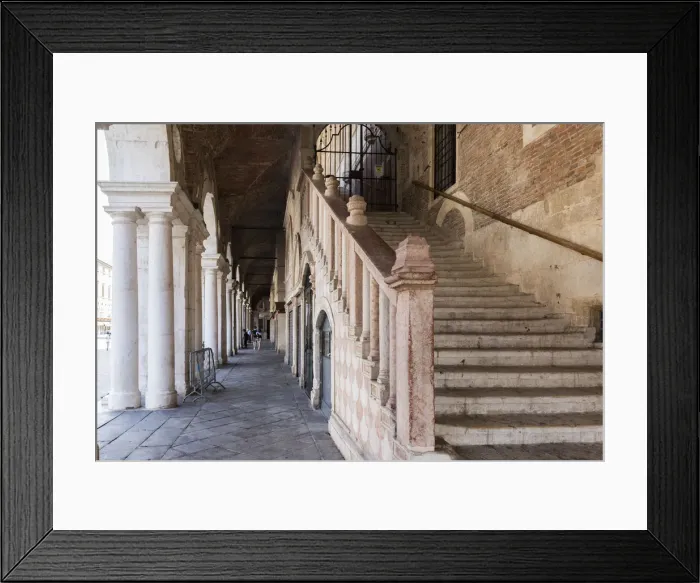 Framed Print : Italy, Italia. Veneto. Vicenza. Staircase of Palladian Basilica Framed Print : Italy, Italia. Veneto. Vicenza. Staircase of Palladian Basilica