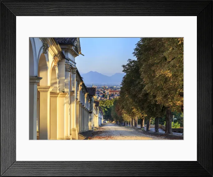 Framed Print : Italy, Italia. Veneto. Vicenza. Monte Berico Sanctuary, the Scalette is a 192 steps Framed Print : Italy, Italia. Veneto. Vicenza. Monte Berico Sanctuary, the Scalette is a 192 steps