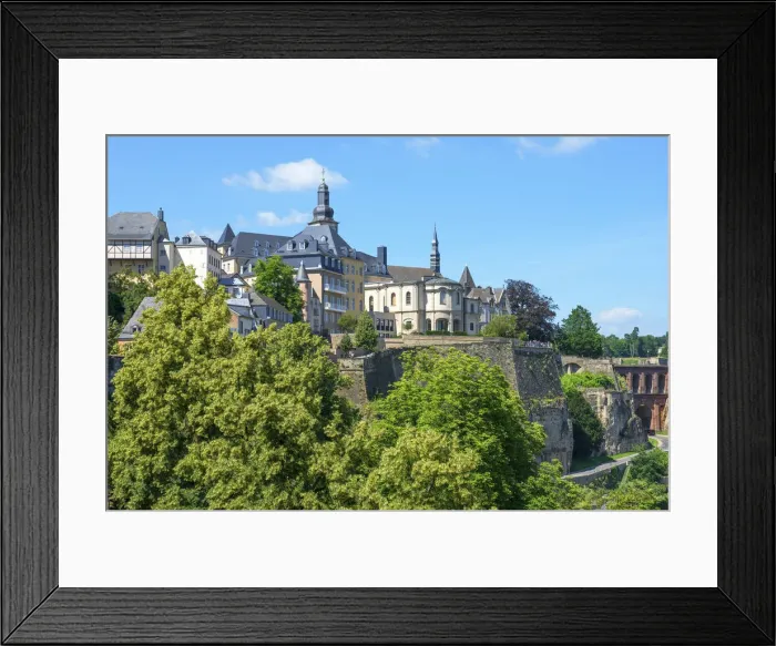 Framed Print : Alzette valley with Eglise St. Michel, Luxembourg Framed Print : Alzette valley with Eglise St. Michel, Luxembourg