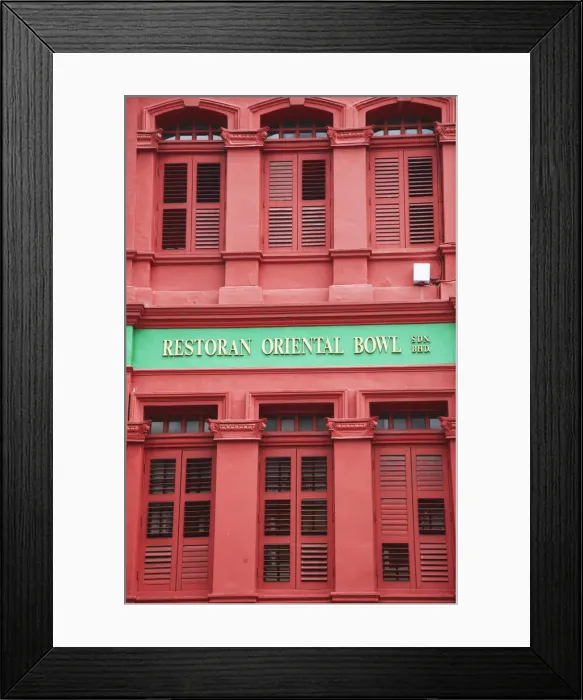 Framed Print : Chinese shophouse, Chinatown, Kuala Lumpur, Malaysia Framed Print : Chinese shophouse, Chinatown, Kuala Lumpur, Malaysia