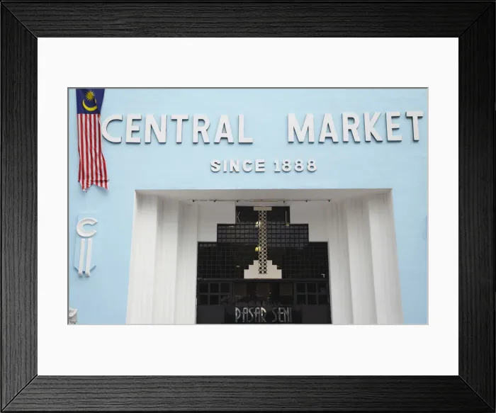 Framed Print : Entrance of Central Market, Chinatown, Kuala Lumpur, Malaysia