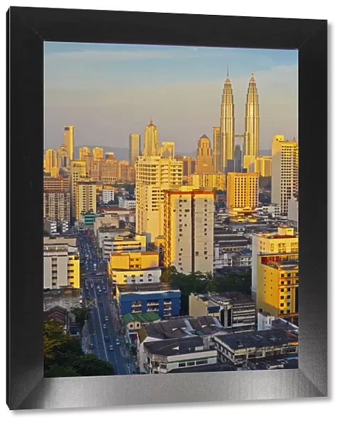 Malaysia, Kuala Lumpur, Petronas Towers, Overview of city