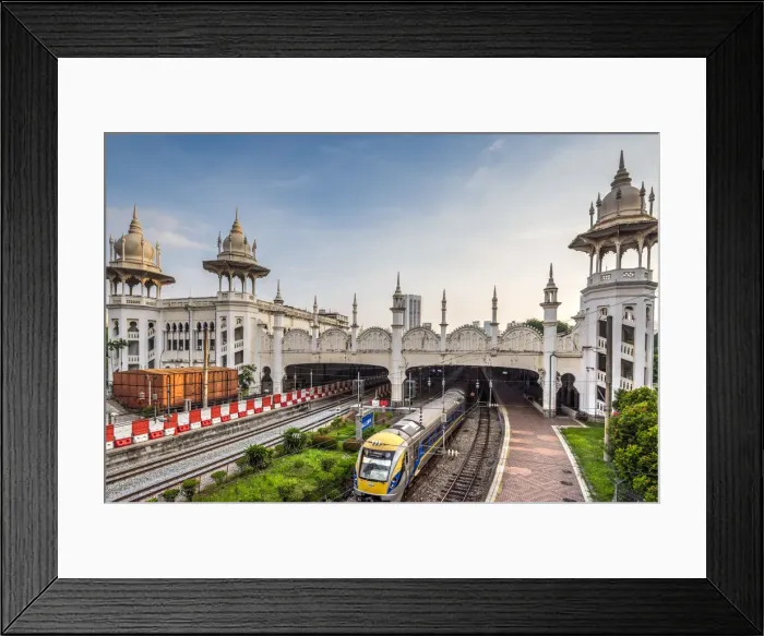 Framed Print : Kuala Lumpur railway station, Kuala Lumpur, Malaysia