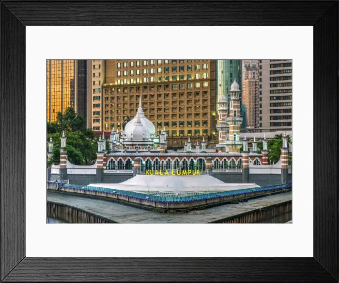 Framed Print : Jamek Mosque, Kuala Lumpur, Malaysia Framed Print : Jamek Mosque, Kuala Lumpur, Malaysia
