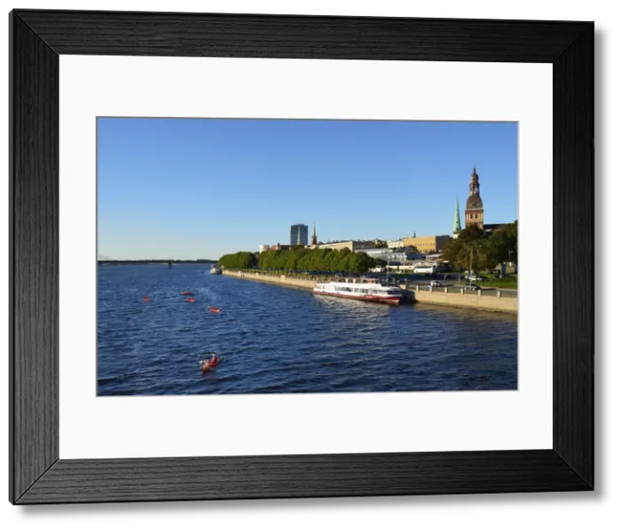 Framed Print : The Old Town and the Daugava river. Riga, Latvia Framed Print : The Old Town and the Daugava river. Riga, Latvia