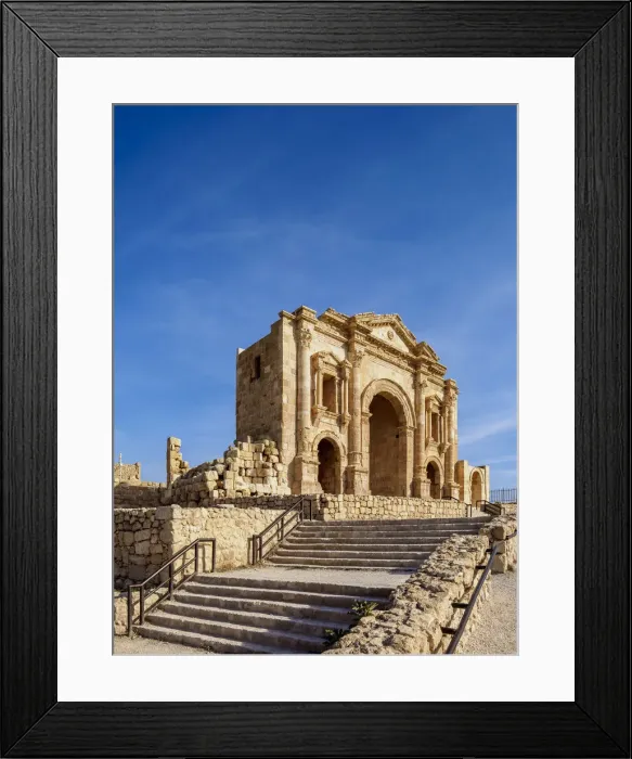 Framed Print : Hadrains Arch, Jerash, Jerash Governorate, Jordan Framed Print : Hadrains Arch, Jerash, Jerash Governorate, Jordan