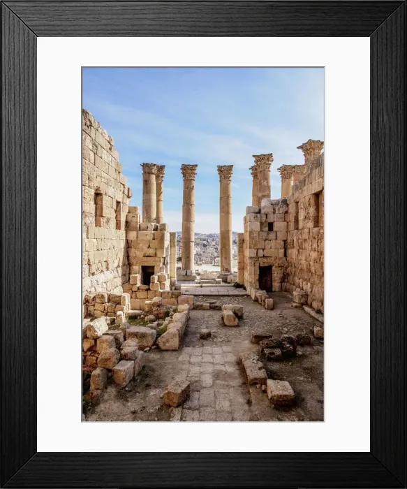 Framed Print : Temple of Artemis, Jerash, Jerash Governorate, Jordan