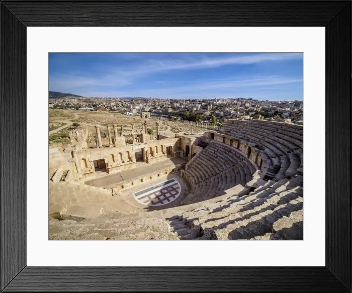 Framed Print : North Theater, Jerash, Jerash Governorate, Jordan Framed Print : North Theater, Jerash, Jerash Governorate, Jordan