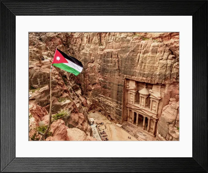 Framed Print : The Treasury, Al-Khazneh, elevated view, Petra, Ma an Governorate, Jordan Framed Print : The Treasury, Al-Khazneh, elevated view, Petra, Ma an Governorate, Jordan